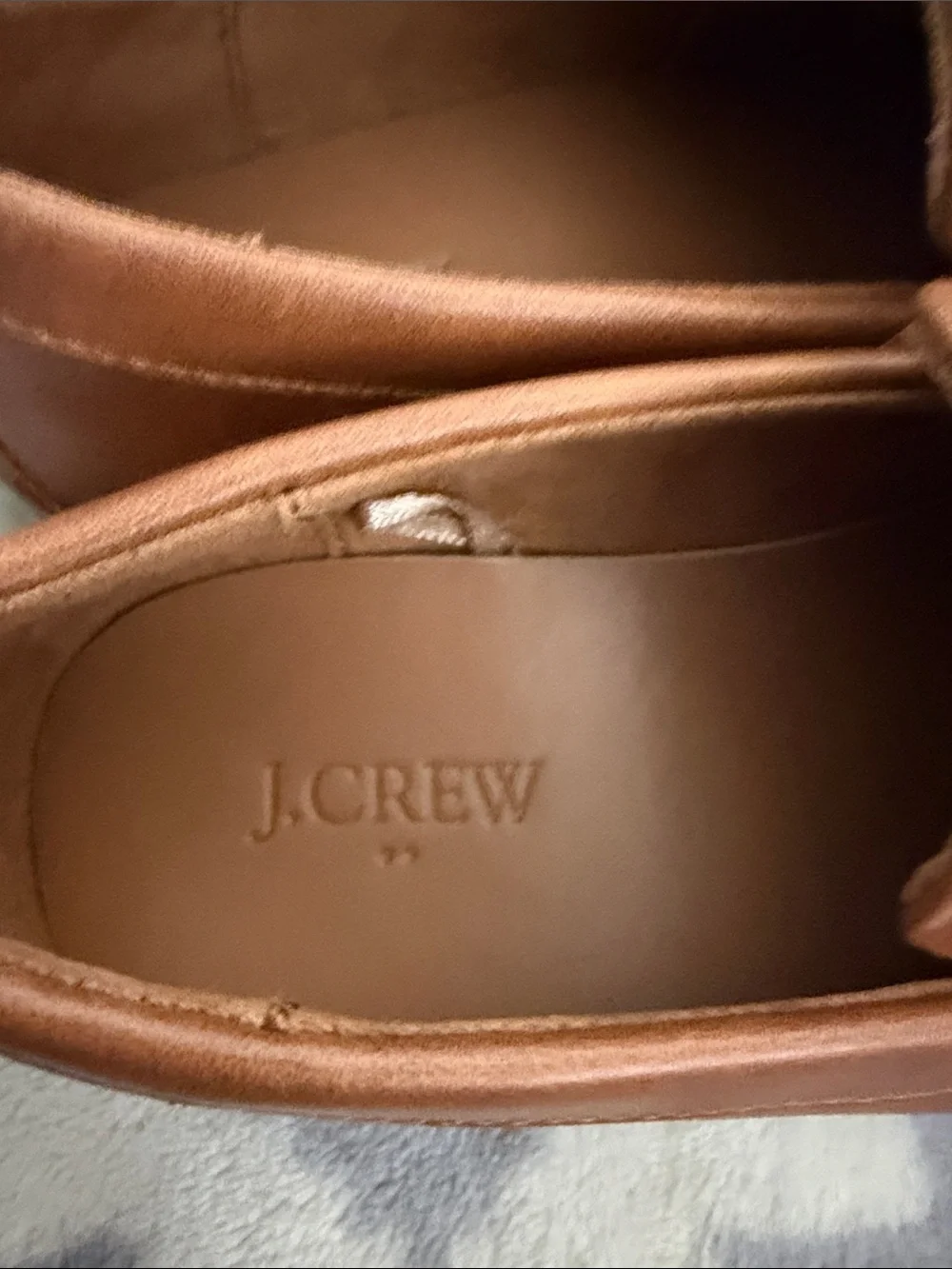 J. Crew Kids Brown Leather Penny Loafers